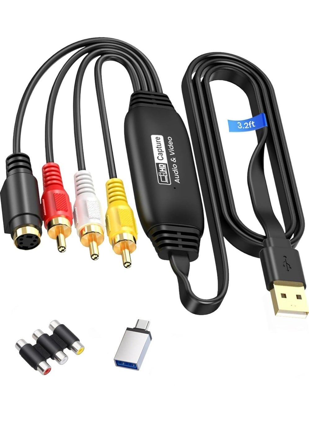 Video Cpture Card,VHS to Digital Converter, USB2.0…