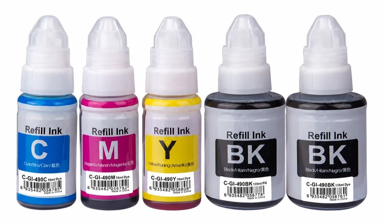 NexNova GI-490 Refill Ink 5-Pack, 2 Black 135ml…