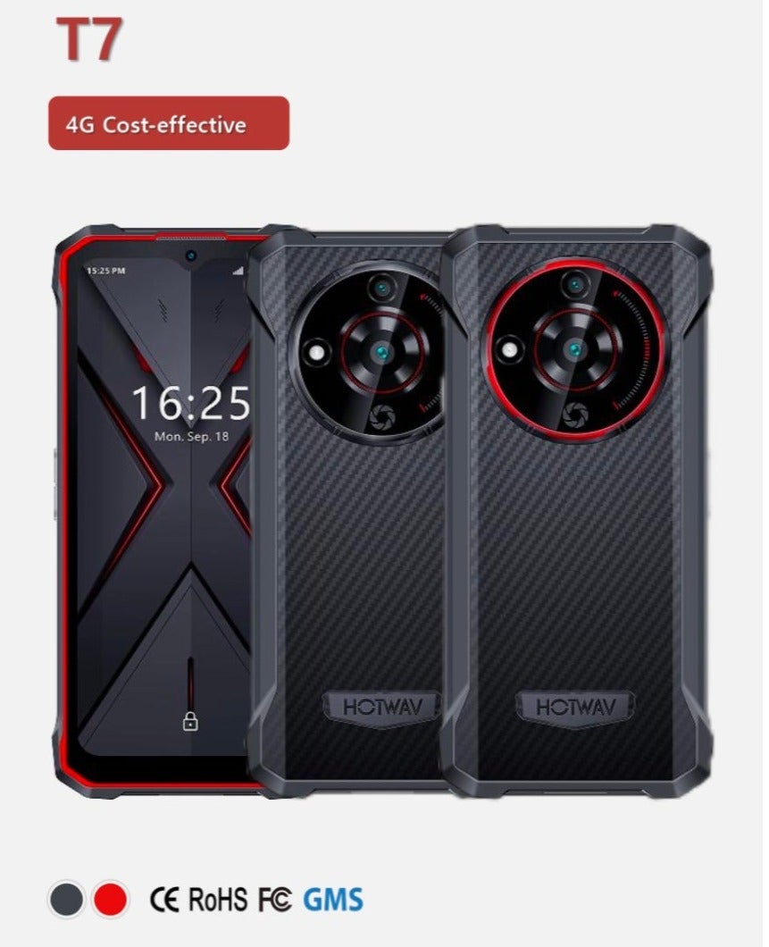 Compare HOTWAV T7 Rugged Phone 4GB RAM + 128GB ROM, 6.52 HD+ Display, 21MP Camera, 6280mAh Battery, Android 13 4G Smartphone at KSA Price
