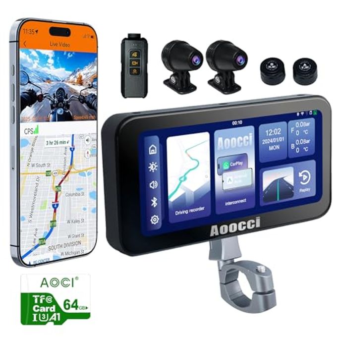 C6 Pro Motorcycle Dash Cam Front And Rear,…