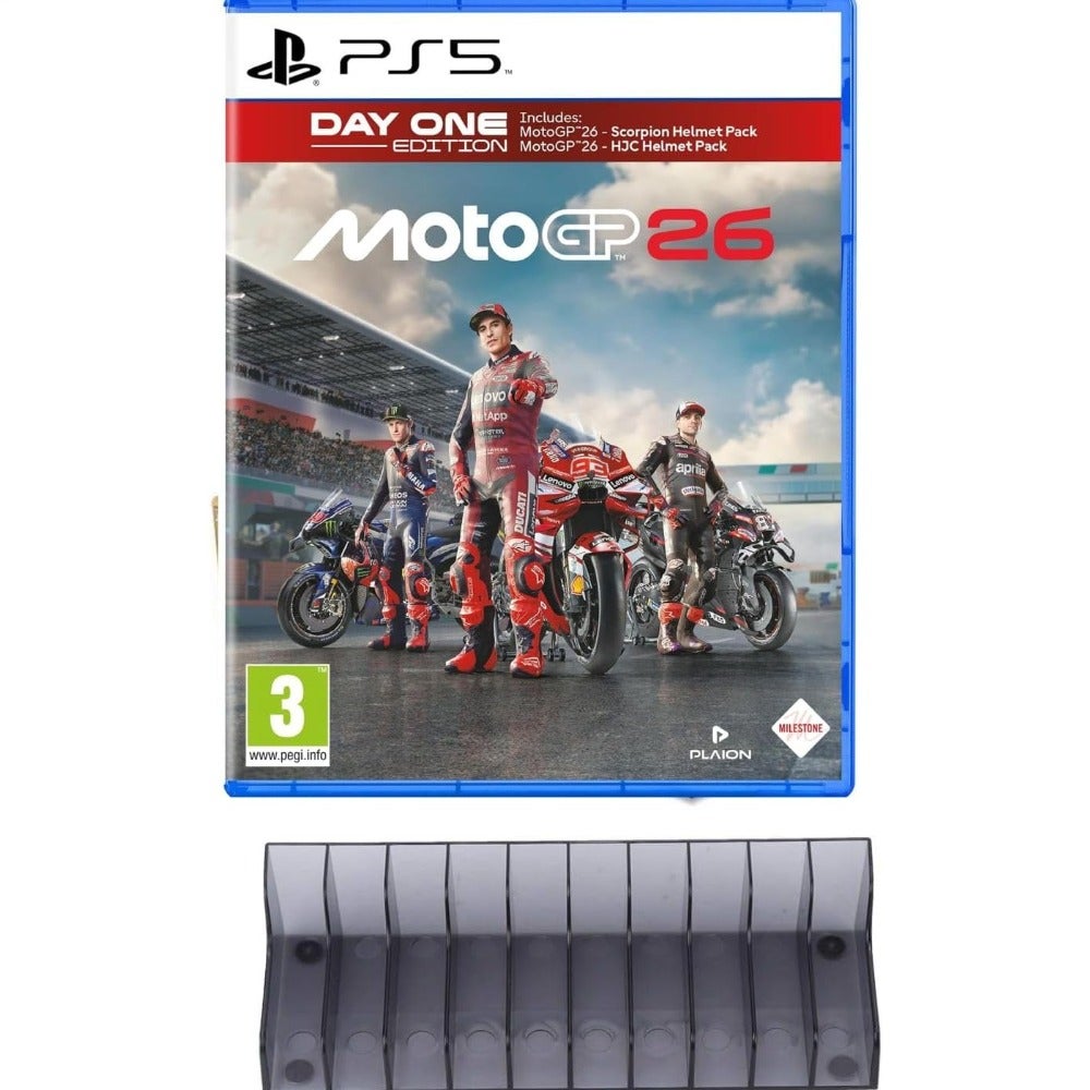 Compare SDFFSMotoGP 26D1 Edition Playstation 5 with a XTRIZ Gaming CD StorageVBS at KSA Price
