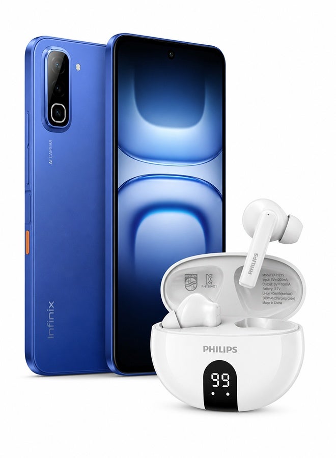 Compare Hot 70 Dual SIM Dive Blue 12GB6+6RAM 256GB Smartphone with Earbuds  Middle East Version at KSA Price