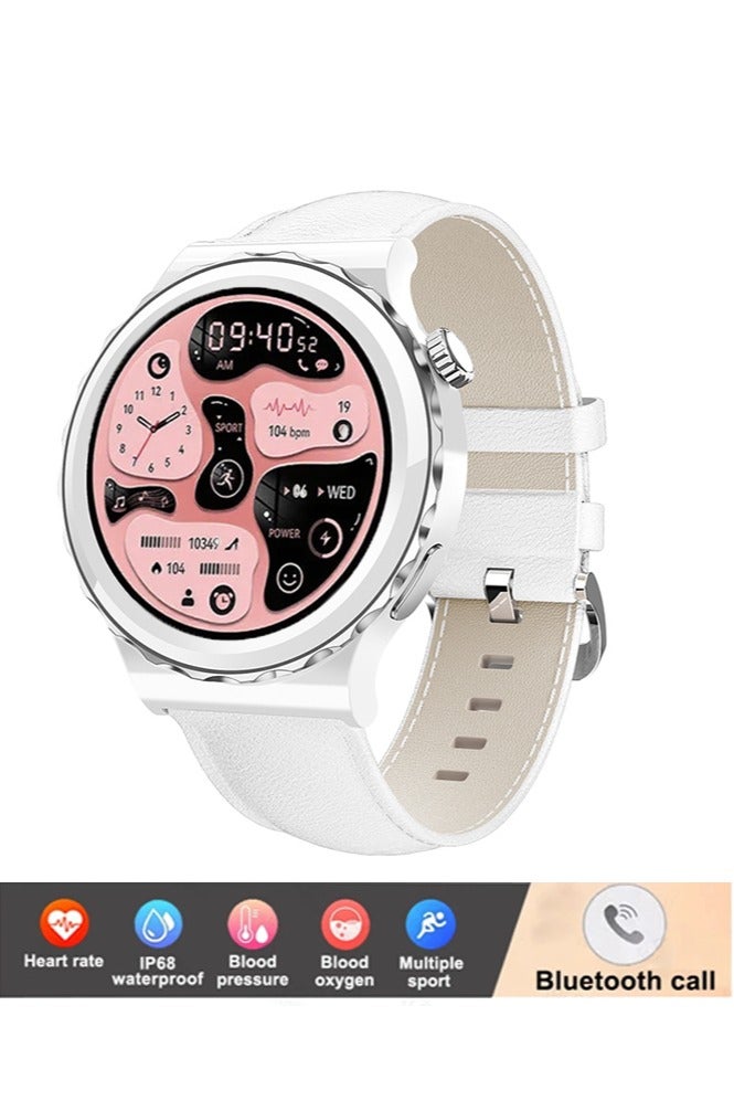 Compare Smart Bluetooth Watch, 1.32Inch IPS Full Touch Screen, Vibration Reminder, Bluetooth 4.0, MultiLanguage Selection, Dual Buttons, MultiSports Mode, Message Reminder?Smartwatch at KSA Price