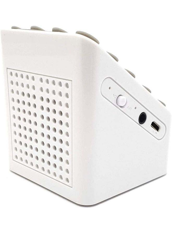 Wireless Built-In Mic Bluetooth Speaker White