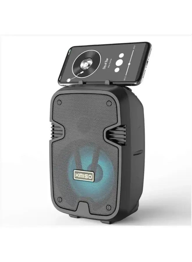 Compare Portable Bluetooth Speaker, 4inch, LED, SmartphoneTabletLaptop Compatible, 10m Range, SD Card, FM Radio, AUX, 34 Hours Battery Life at KSA Price