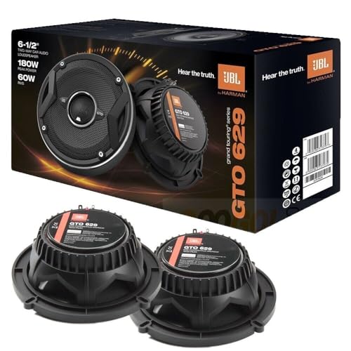 Compare JBL GTO629 6.5 Grand Touring Series Car Audio Speakers  2Way, 360 Watts MAX Power, FactorySized Replacement Includes Iron Crush Cleaning Cloth. at KSA Price