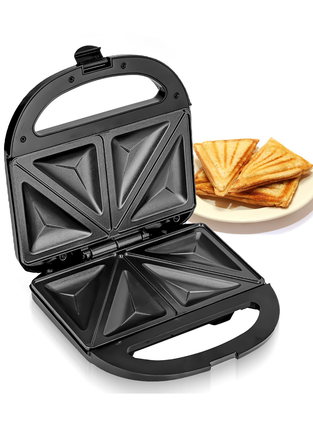 2-Slice Sandwich Maker, Non-Stick Interchangeable…