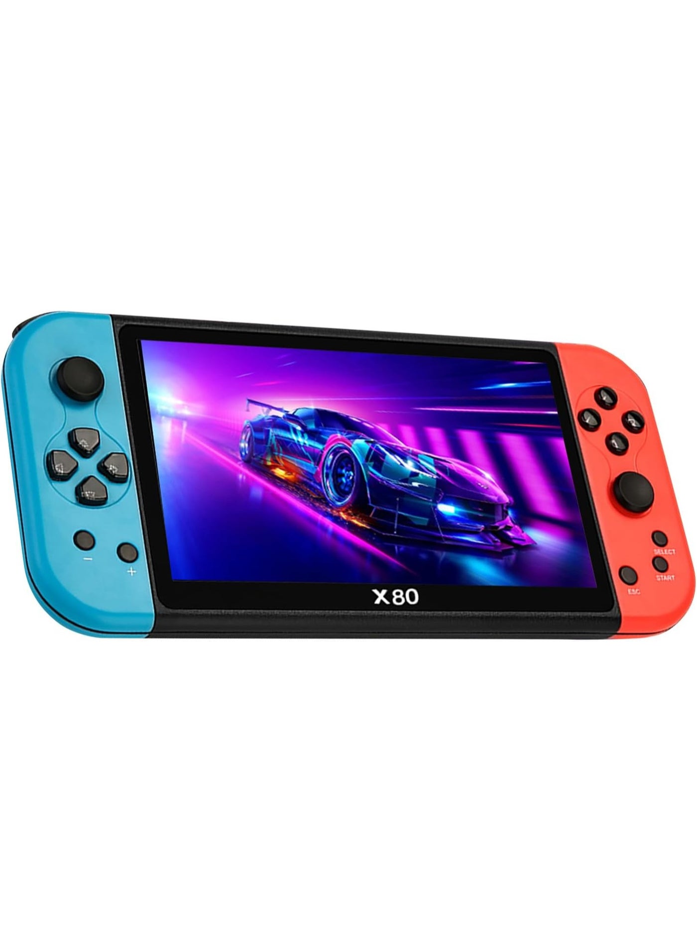 Compare X80 Retro Handheld Game Console – 7” HD Screen, 10,000+ Builtin Classic Games, Supports 10 Emulators, Expandable Storage up to 16GB TF Card – Portable Multifunctional Gaming Device for Kids & Adults at KSA Price