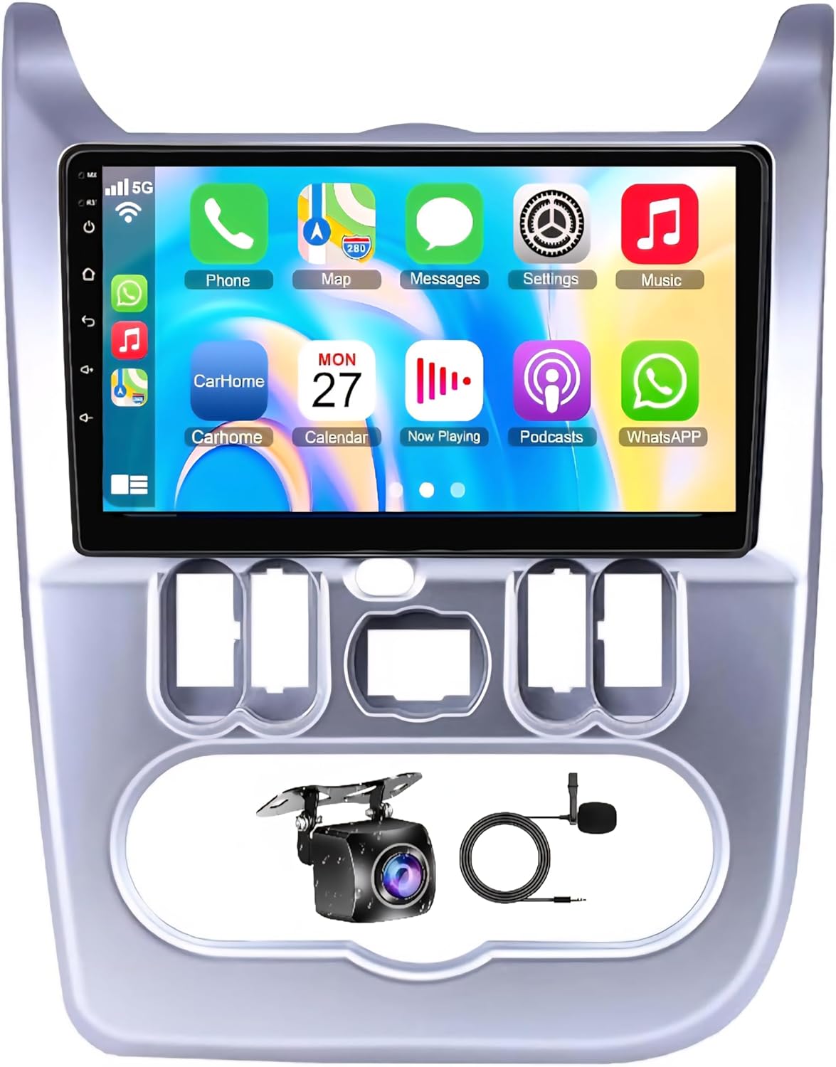 Compare Fit Renault Duster Car Stereo Logan, Sandero 20092015, Duster 20102017 Android Car Stereo with GPS, Wireless CarPlay & Android Auto, BT,DSP,WIFI, AHD Reverse Camera 2+32GB Carplay 4CORE at KSA Price