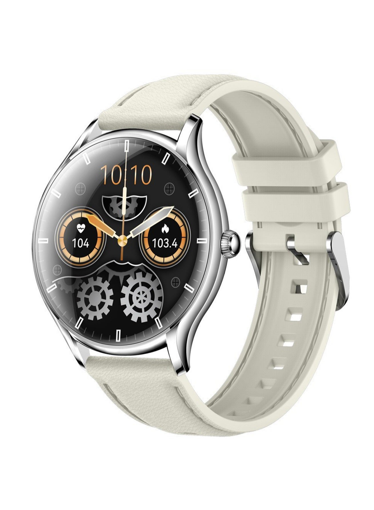 Compare Smart Watch, Fitness Tracker, 100+ Sports Modes, Heart Rate and Sleep Monitoring, MultiFunction Sports Bluetooth Call Smart Watch Compatible with iOS and Android Silver at KSA Price