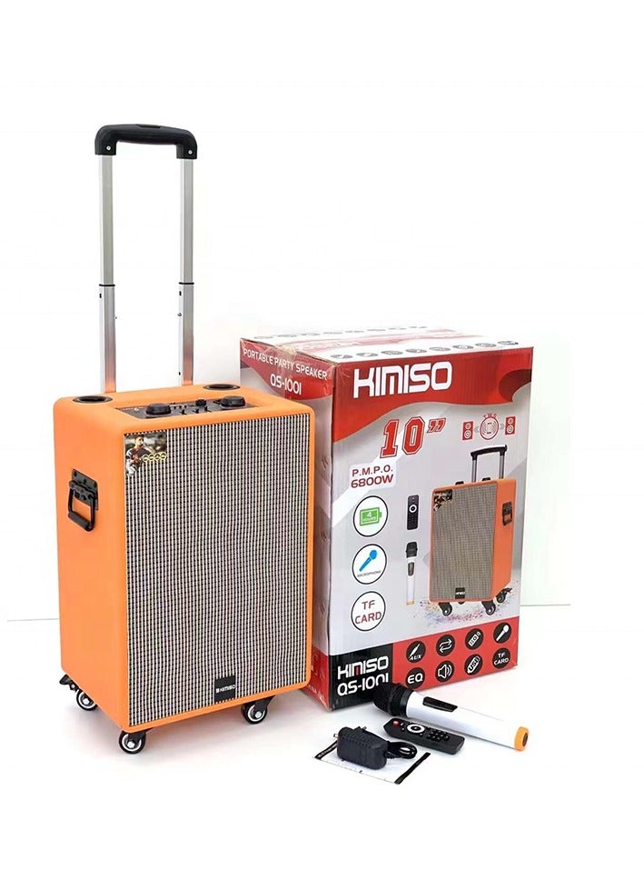 Kimiso QS-1001 Portable 10-Inch Wireless Speaker –…
