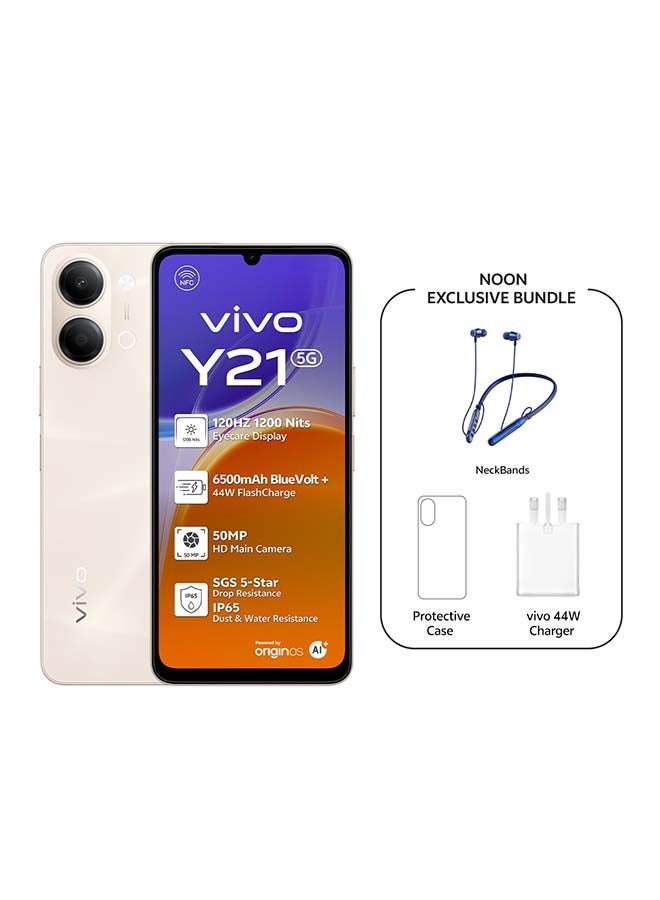 Y21 AI 5G Dual SIM Gold 4GB RAM…