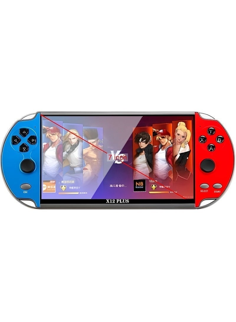 Compare X12 Plus 7Inch Handheld Retro Game Console – 16GB Portable Gaming Device with Dual Joysticks AV Output TF Card Support Multimedia Player and 3000 Builtin Classic Games at KSA Price