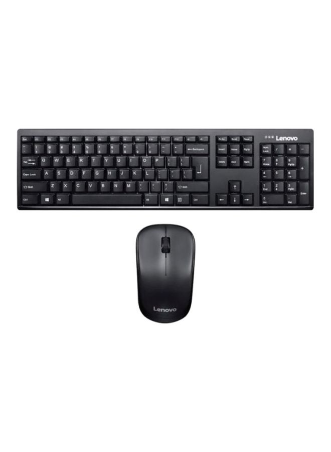 Compare 100 Wireless Combo Keyboard And Mouse Arabic Black at KSA Price