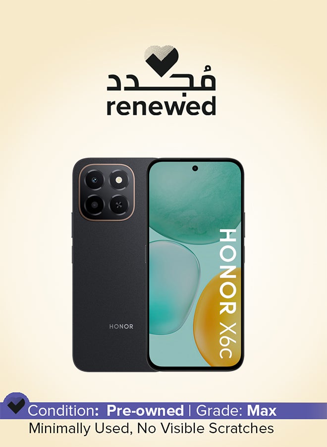 Renewed - X6c Dual SIM 4G Midnight Black…
