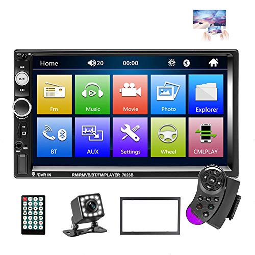 EKAT Double Din Car Stereo Receiver Bluetooth…