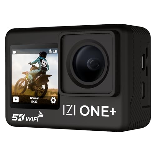 IZI ONE Plus 5K 48MP Action Camera - 6-Axis Gyro Stabilization,…