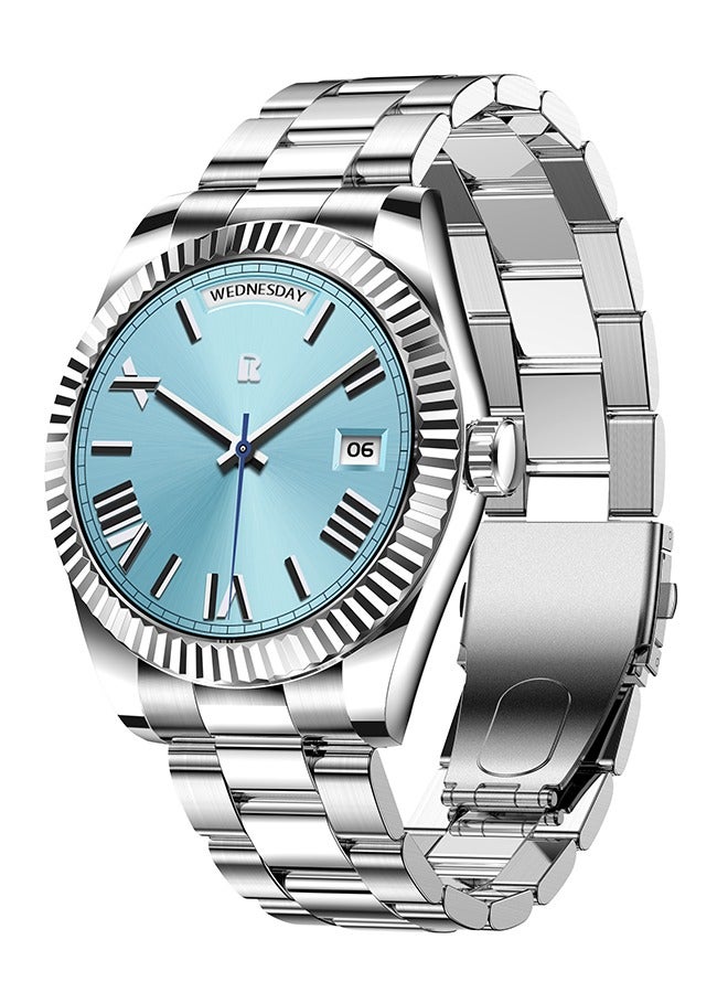 Compare Mens Smart Watch Women 1.28 AMOLED Waterproof Small Smartwatch,Fitness Tracker with Heart Rate Sleep Monitor Activity Tracker for Android and iPhone Silver at KSA Price