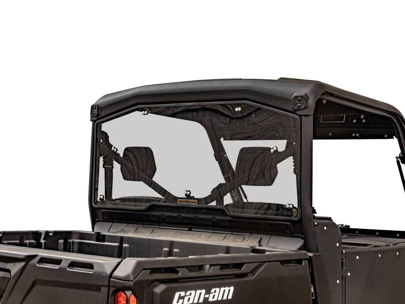 Compare SuperATV 14 Polycarbonate Light Tint Full Rear Windshield For CanAm Defender HD Pro HD Limited HD MAX HD See Fitment PreAssembled For Easy Install 250X Stronger Than Glass USA Made at KSA Price