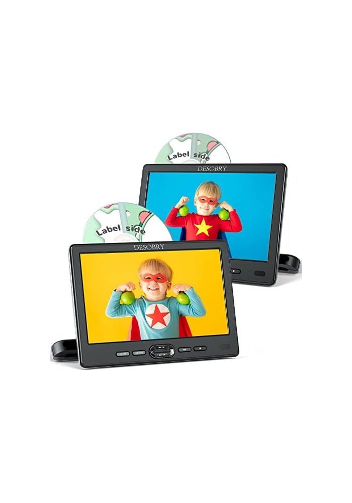 Compare Desobry 10.5 Dual Screen Headrest Car DVD Player with HDMI Input and USBSD Reader at KSA Price