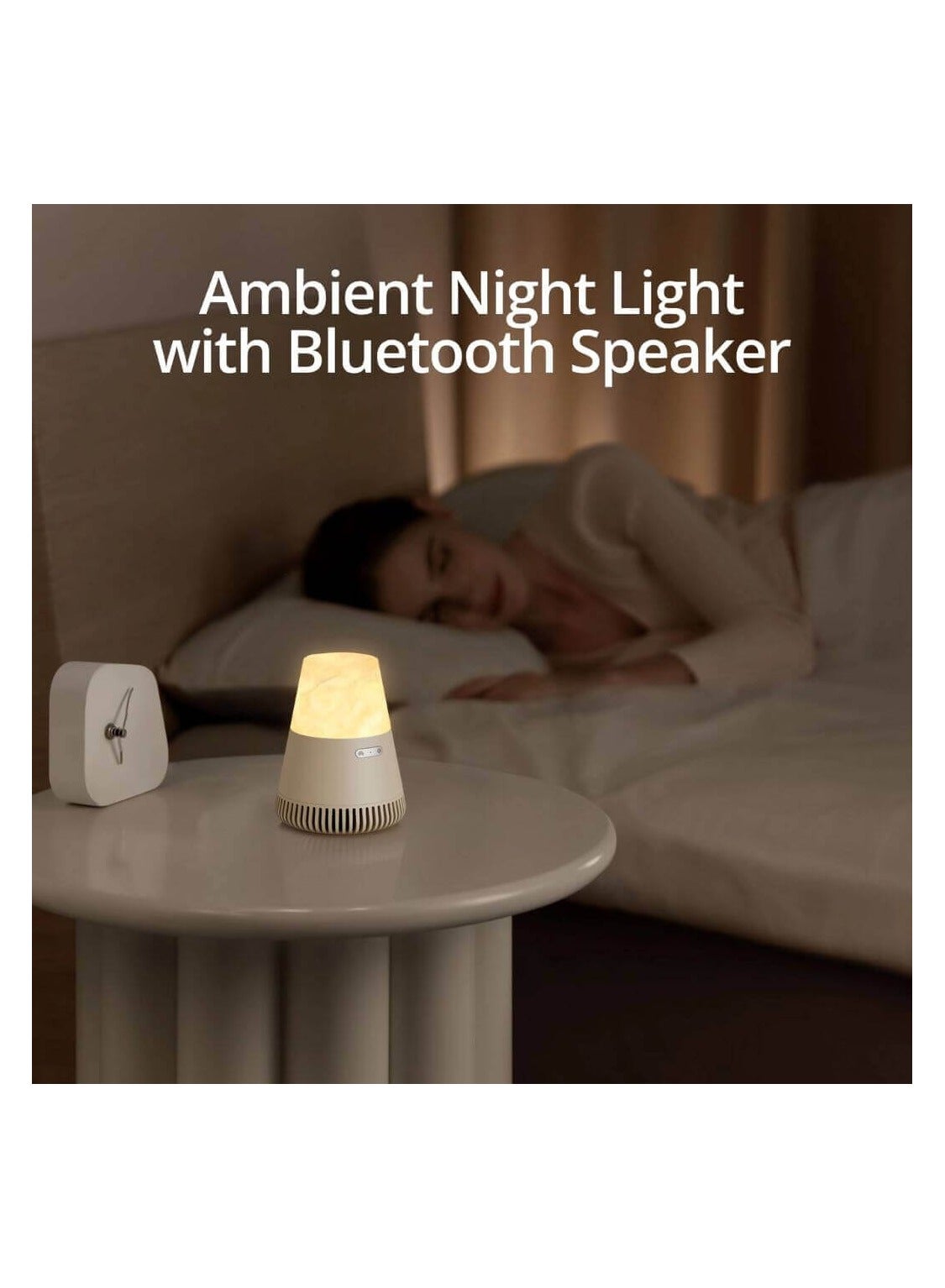Compare EZVALO 3in1 Natural Stone Aroma Bluetooth Speaker with Night Light at KSA Price