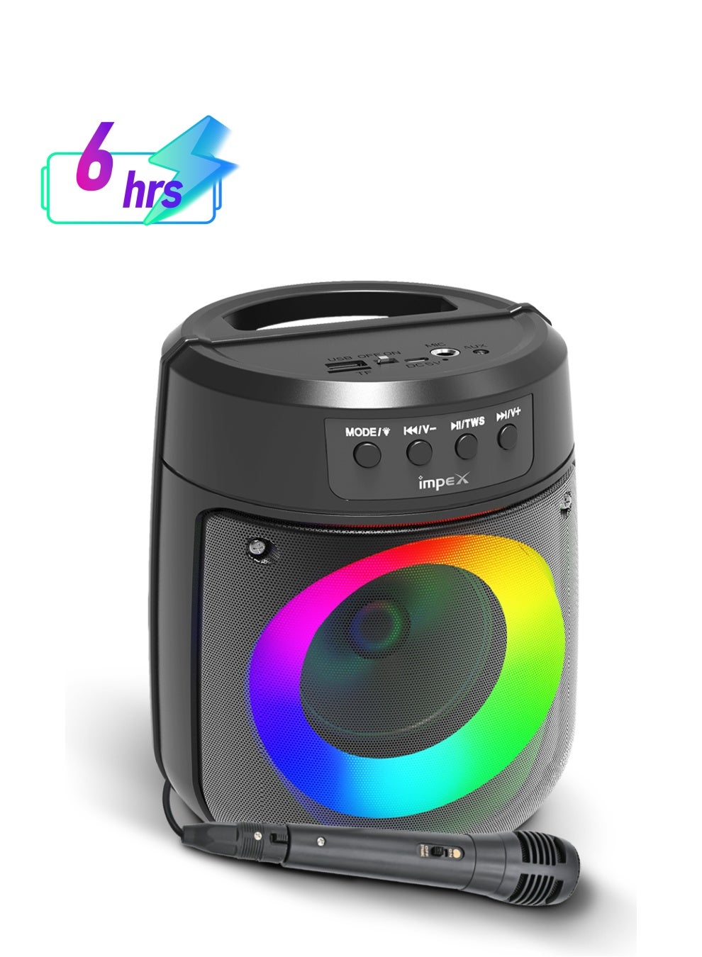 Portable Bluetooth Speaker, 500W PMPO, 4