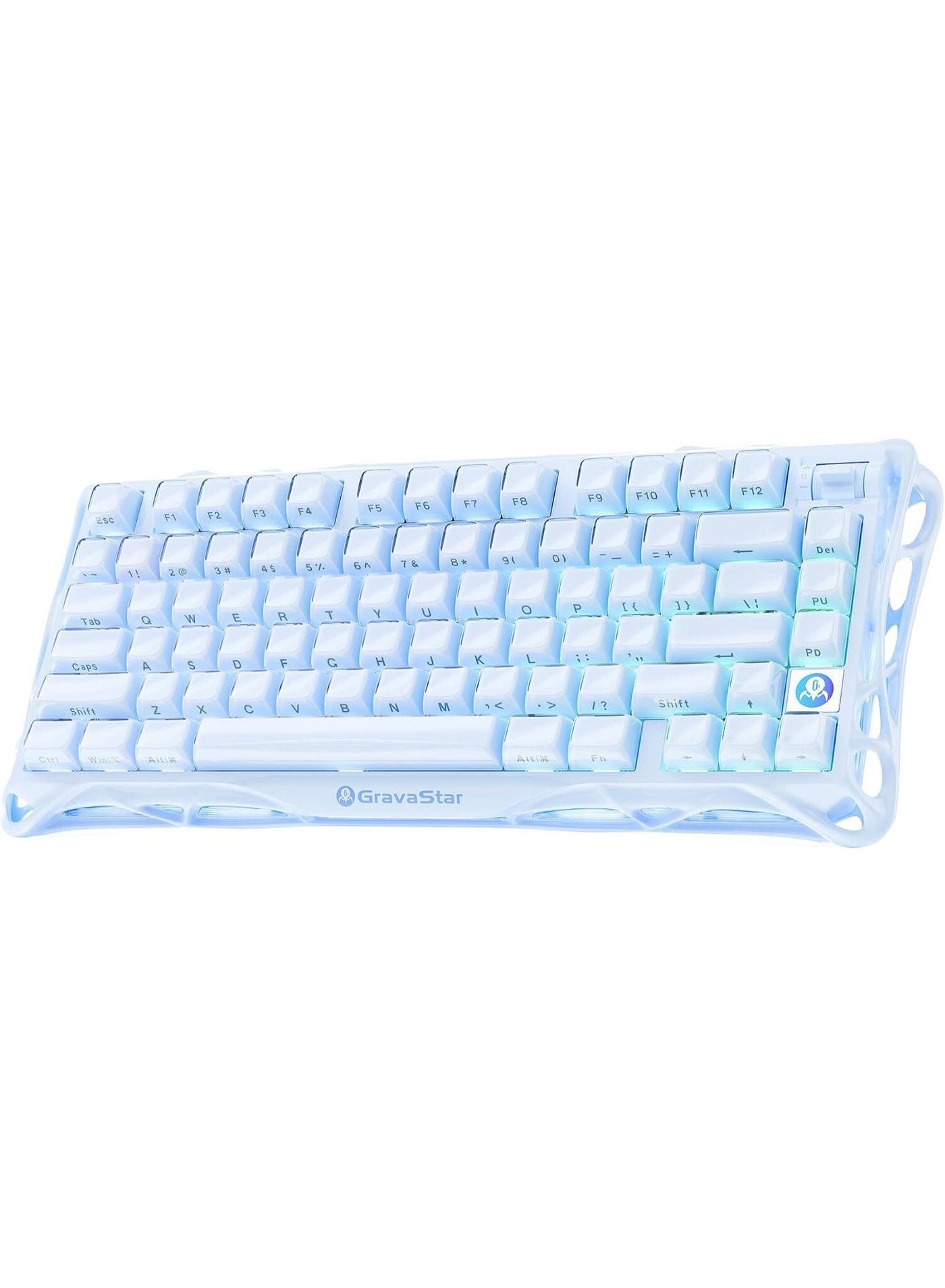 Compare Mercury K1 Special Edition 75% Mechanical Keyboard – 79 Keys with Rotary Knob, Kailh Cherry Pink Linear Switches, GasketMounted Design, Dual RGB Lighting, TriMode USBCBluetooth2.4GHz Wireless, 8000mAh Battery, Aluminum Alloy Frame, PBT Keycaps – at KSA Price