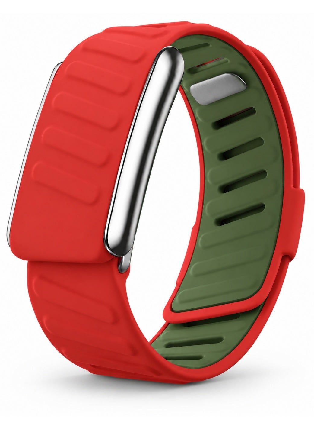 Compare Vortexia Sport Silicone Band Compatible with WHOOP 5.0 One & Peak, White Red Green Replacement Wristband, Athletic Fitness Strap for Workout & Sports Tracker Not Included at KSA Price