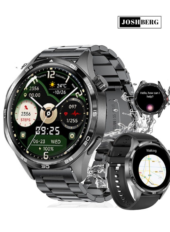 Compare Smart Watch for Men,Smartwatch for iOS Android,Dial Answer Calls Voice Assistant Health Monitor,100+ Sports Modes IP67 Waterproof Fitness Tracker Watch at KSA Price