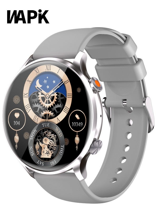 Compare Korean Brand Smart Watch Y5, Business Smartwatch, Waterproof Fitness Watch, Bluetooth Calling, Compatible with Android and iOS, Smartwatch For Men and Women, Zinc Alloy Vacuum Plating, Heart Rate Monitoring at KSA Price