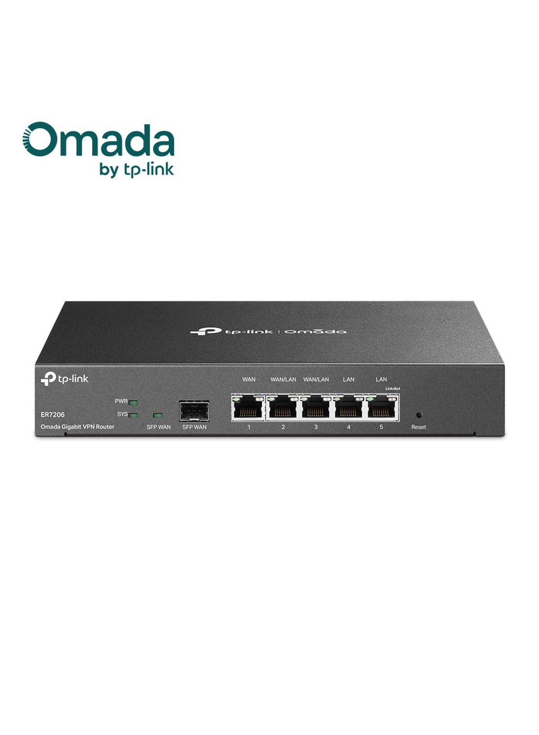 Compare TLER7206 Gigabit VPN Router, 4 MultiWAN Ports 1 SFP + 3 RJ45, 100 IPSec And 50 OpenVPN Connections, Advanced Security And Firewall, Omada Cloud Management, SMB Network Solution grey at KSA Price