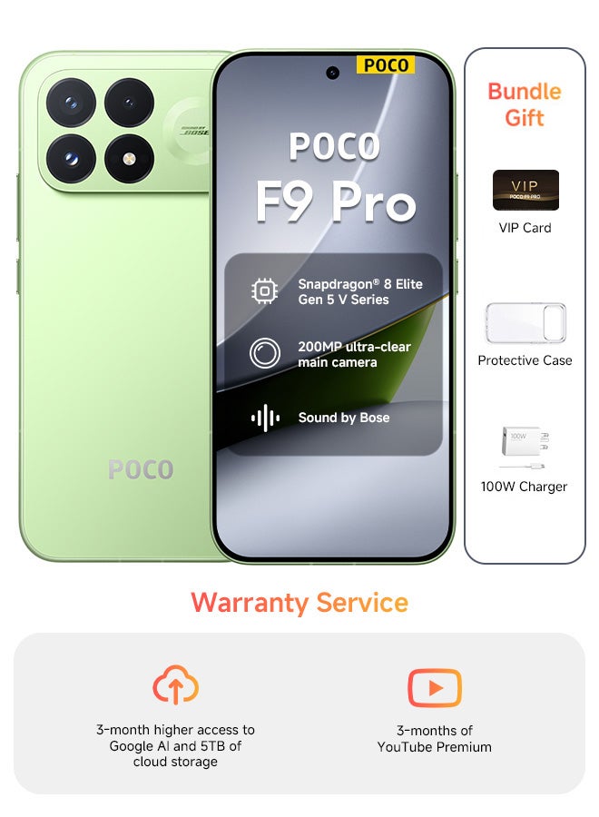 POCO F9 Pro Dual SIM 5G Aurora Green 12GB…