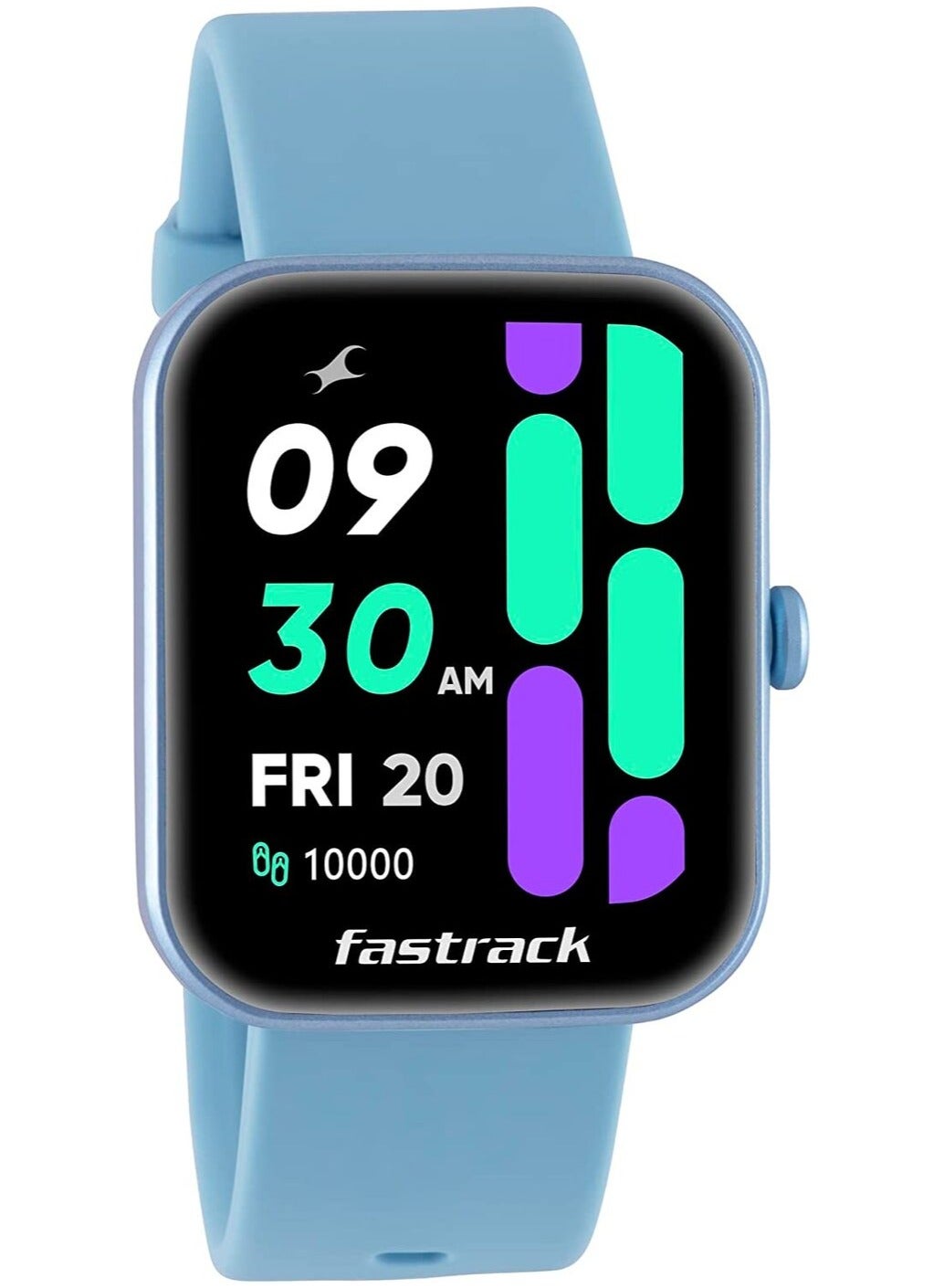 Compare Titan Fastrack Reflex Hello Light Blue Smart Watch HD Display BT Calling Blue at KSA Price
