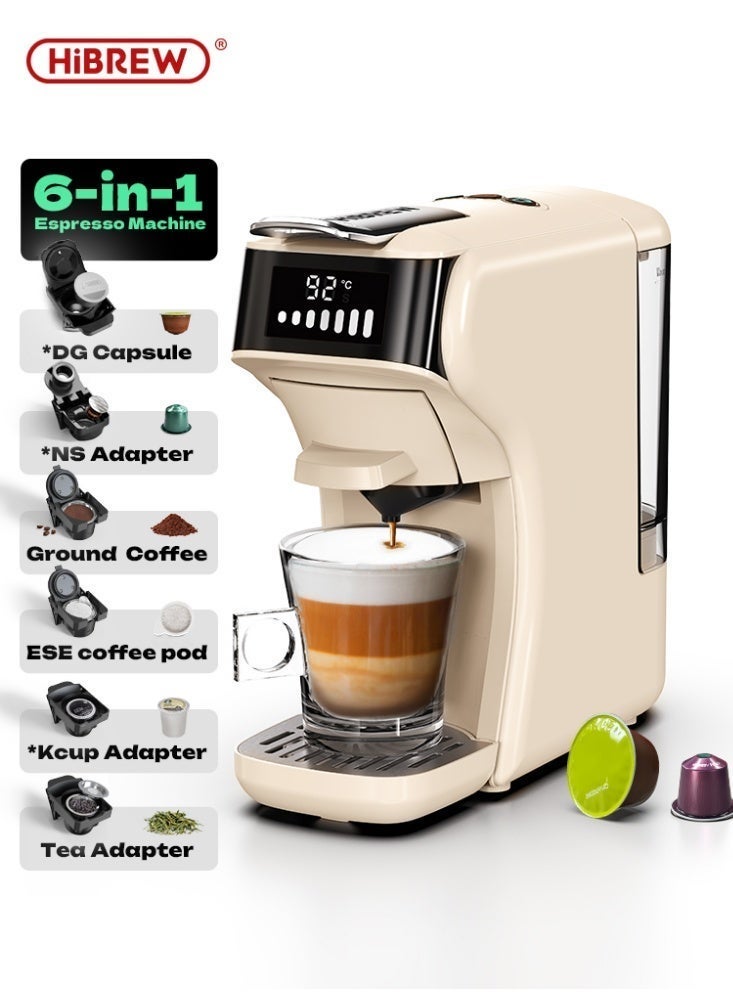 Hibrew 6-in-1 Capsule Coffee Machine – Compatible…