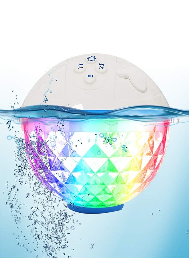 Blufree Floating Pool Speaker With Colorful Lights,…