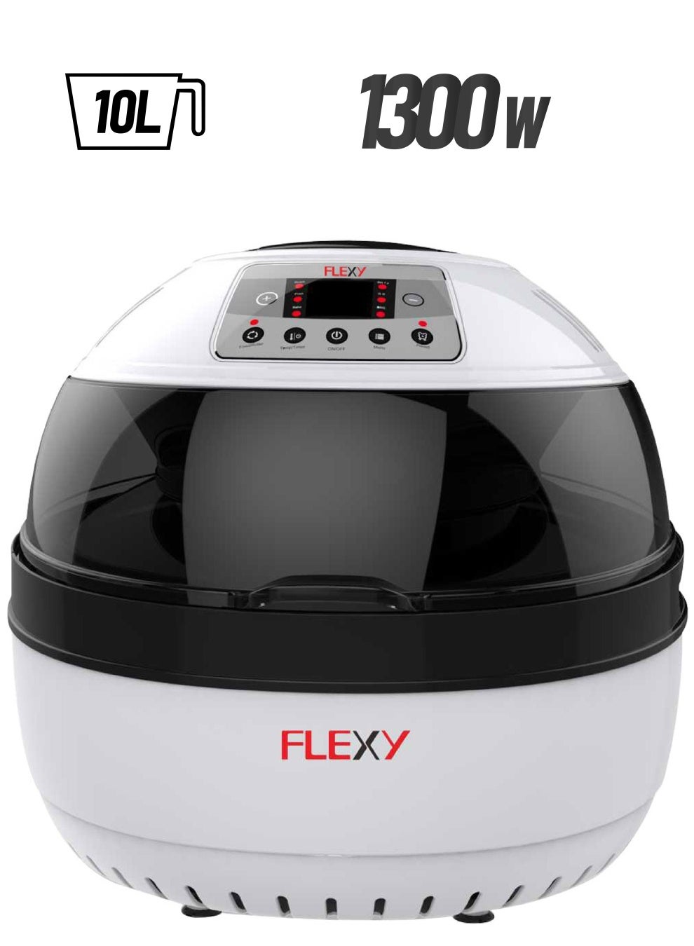 FLEXY 10L 1300W Air Fryer with Viewing Window,…