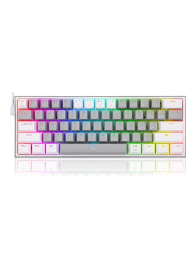 Compare K617 Fizz 60% Wired RGB Gaming Keyboard  Red Switches  English & Arabic Keys  Grey White at KSA Price
