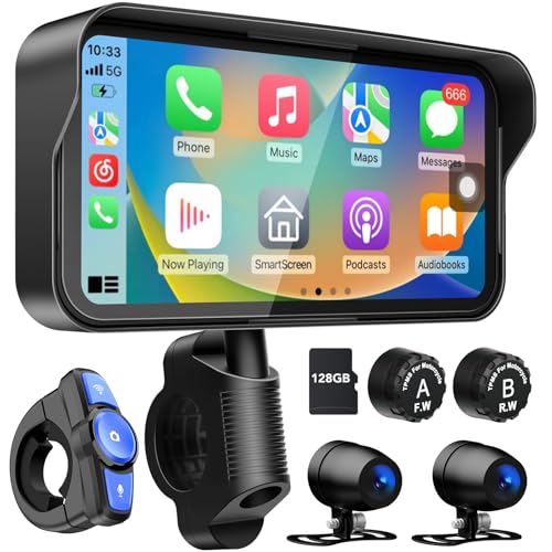LBW Portable Motorcycle Dash Cam, Wireless Motorcycle…