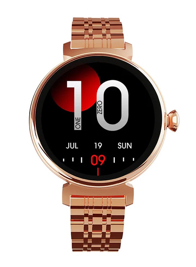 Aura Female Bt Calling Smart Watch - Gold