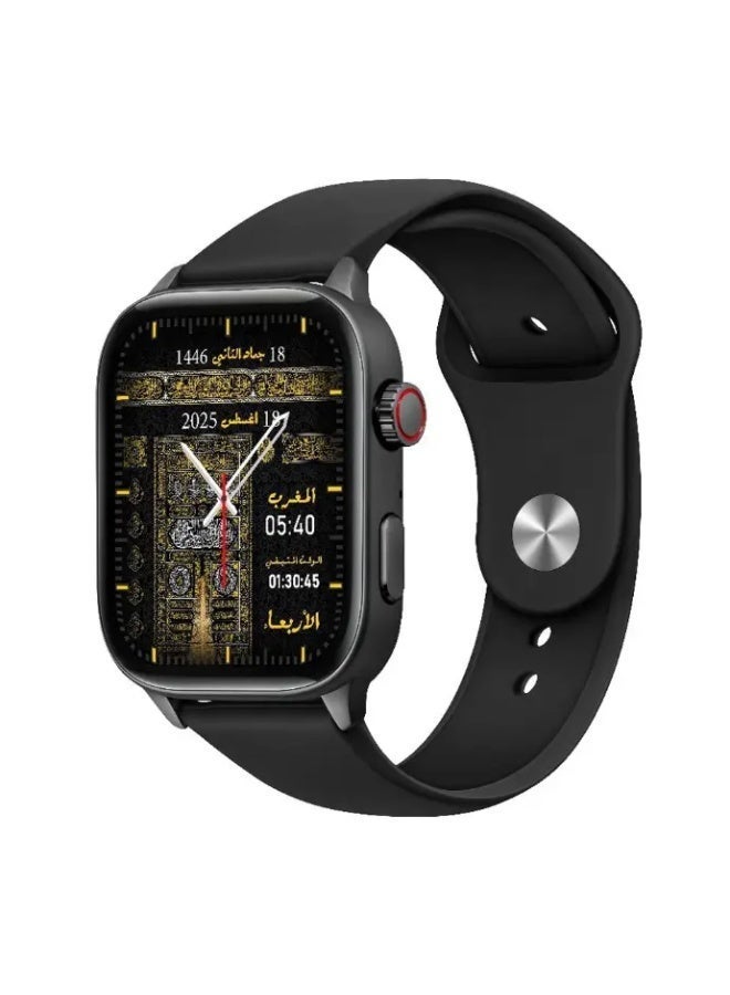Compare ALHARAMEEN Smartwatch with Prayer Notifications and Health Tracking, Black at KSA Price