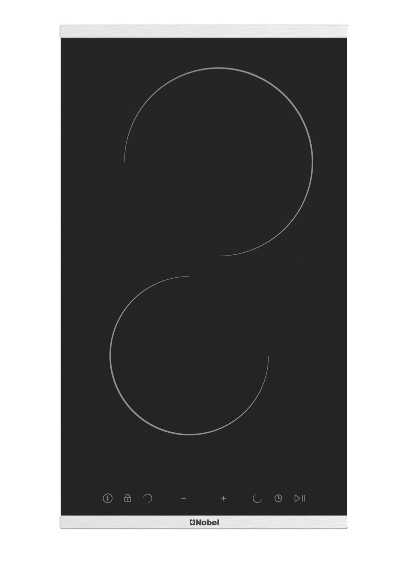 Compare Builtin Hobs 30cm Glass, Vitroceramic Electrical Hob, Easy Dial Touch Control, Child Safety Lock NBH3020V Black at KSA Price