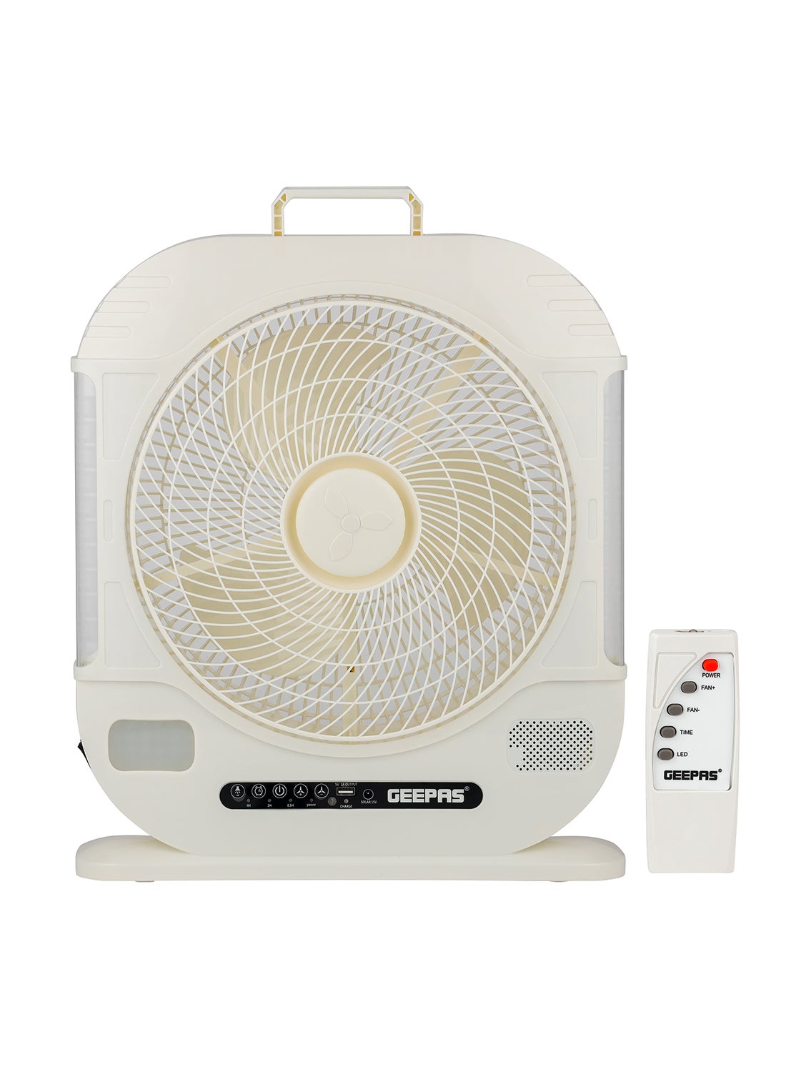Compare 12 Rechargeable Fan with Remote Control With LED Light Function, High Performance Fan with Working Time up to 20 Hours, 3Speed Controls| Powerful and Efficient Cooling| High Performance Motor for High Speed Wind| 2 Yea at KSA Price