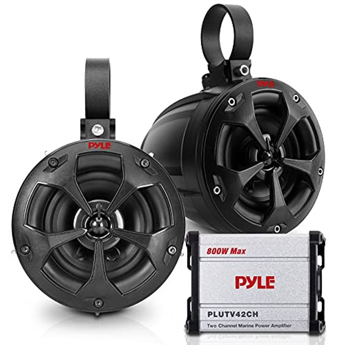 Compare Waterproof OffRoad Speakers W Amplifier 4 800W 2Channel Marine Grade Waketower Speakers System Full Range Outdoor Audio Stereo Speaker For Atv, Utv, Quad, Jeep, Boat Pyle Plutv42Ch.5 at KSA Price