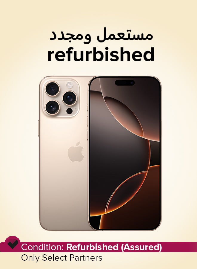 Compare Refurbished  iPhone 16 Pro Max 256GB Desert Titanium 5G With FaceTime  International Version at KSA Price