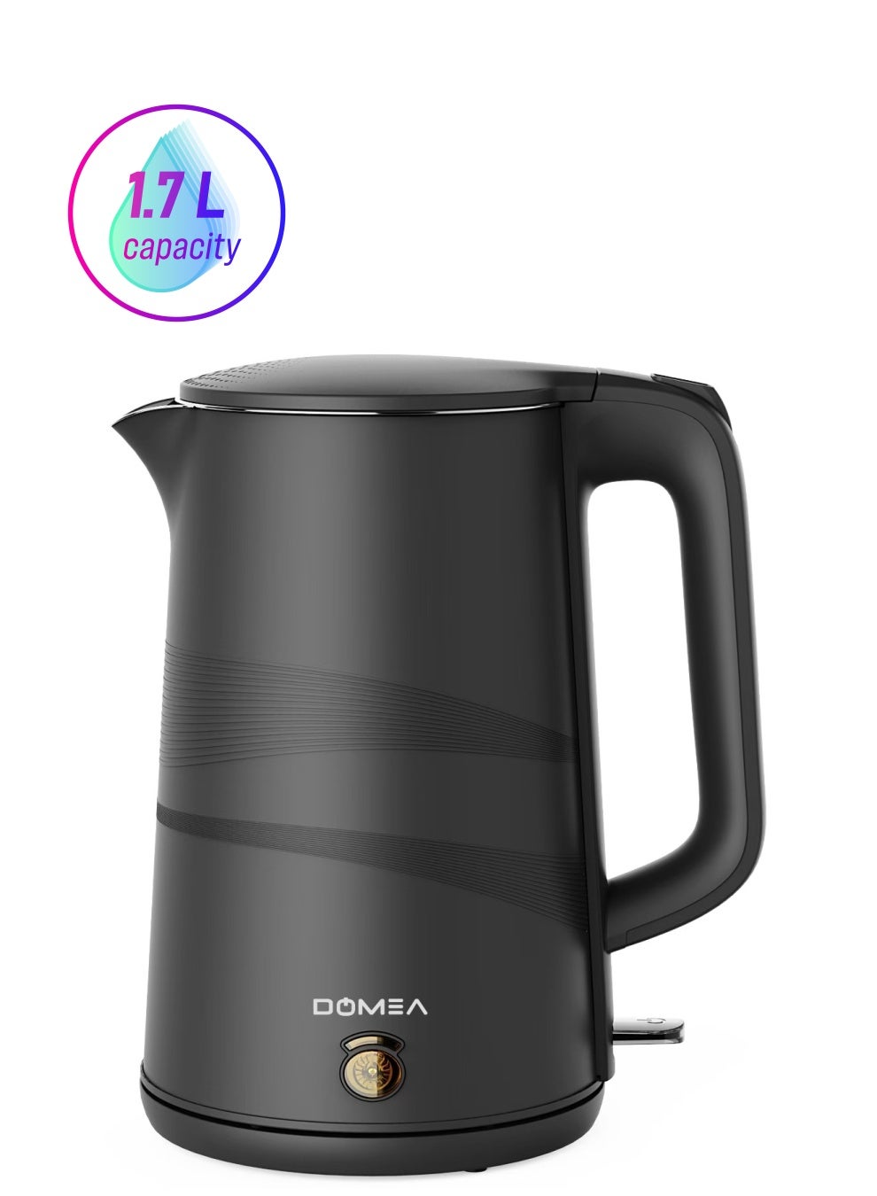 Electric Kettle, 1.7 L, 1500W Cordless Jug, 360° Rotational…