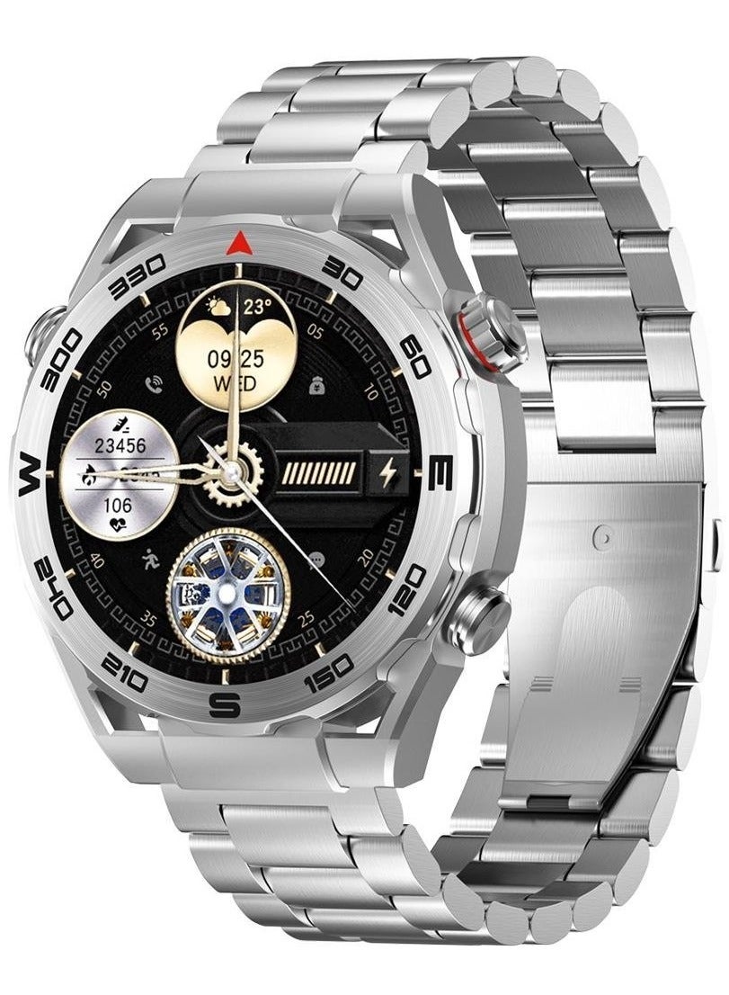 Compare Smart Watch for Men  1.43 AMOLED Full Touch Screen, Bluetooth Calling, IP68 Waterproof, Zinc Alloy Band, Heart Rate Monitoring, Sleep Tracking & Blood Oxygen Level, 120+ Sports Modes, Fitness Tracker, Wireless Charging, Smart Notificati at KSA Price