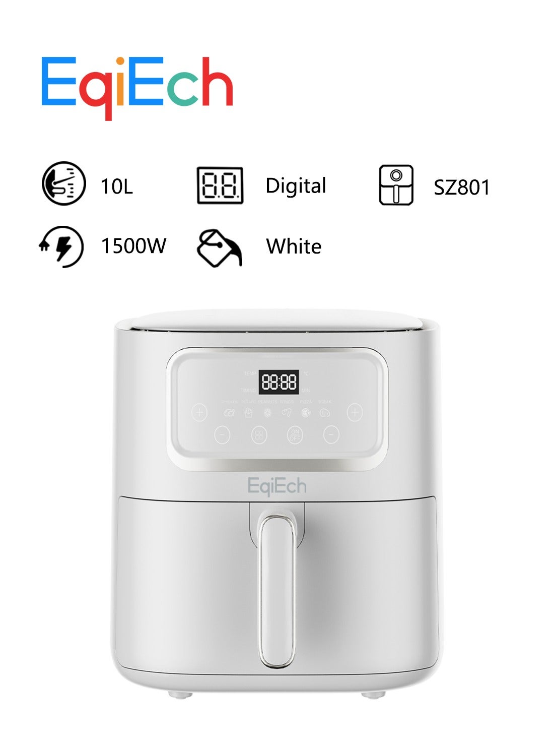 Air Fryer 10 Liter 1500 W ,Digital Touch…