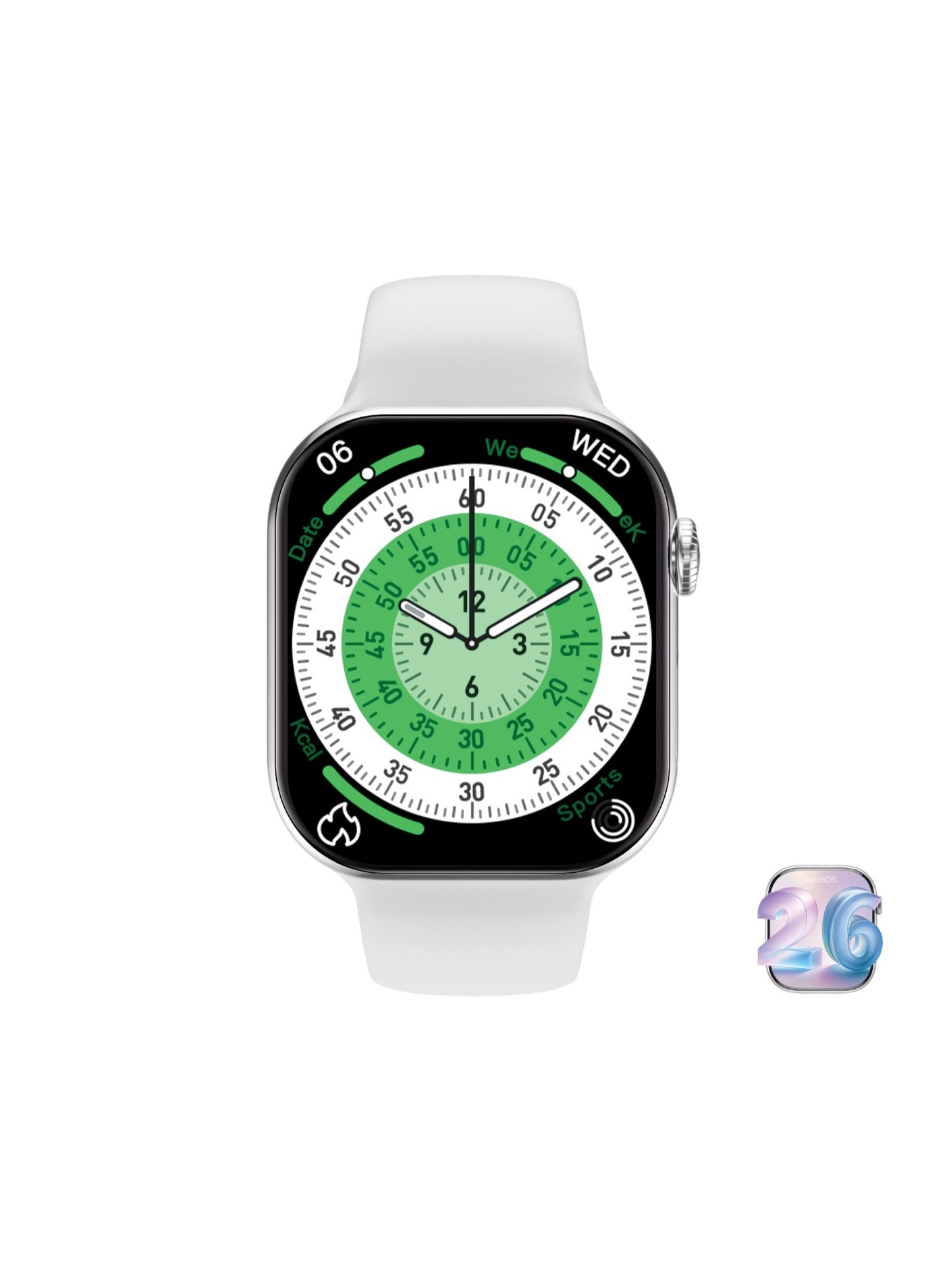 Compare Communicate Lite Smart Watch  1.85 IPS Display  Bluetooth Calls  10 Days Standby  Waterproof IP68  Fitness Tracking  Backtrack Function  Double Tap Function  Silver at KSA Price