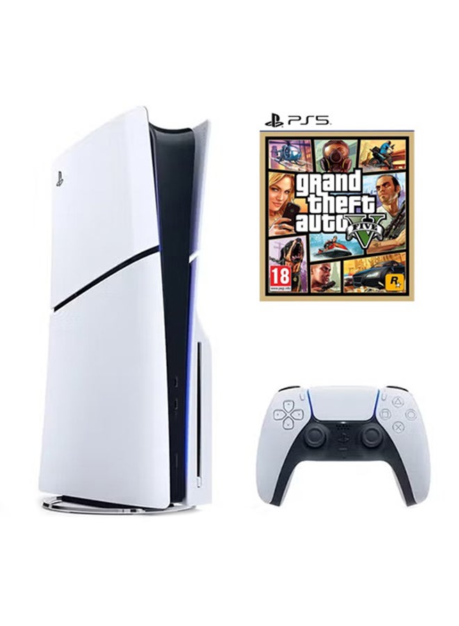 PlayStation 5 Slim Disc Console With Extra Controller…