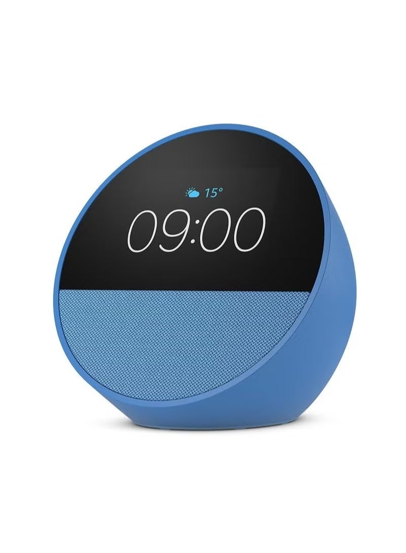 Compare Echo Spot Ocean Blue newest gen Smart alarm clock with vibrant sound  with Smart assistant Early Access New Original at KSA Price